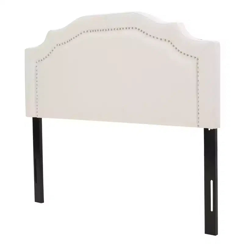 Contemporary Fabric Upholstered Beveled Full/Queen Headboard