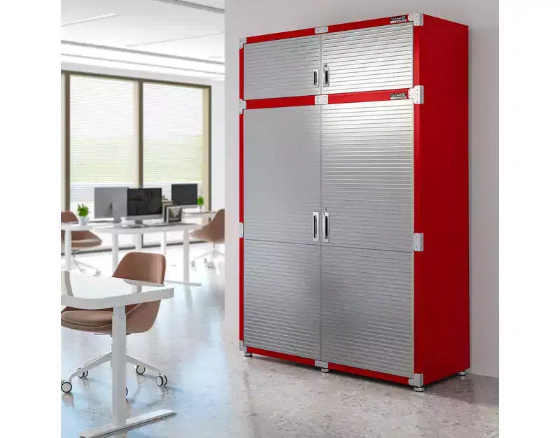 Seville Classics UltraHD 2-Piece Extra-Wide Storage Cabinet Set, 60 x 24
