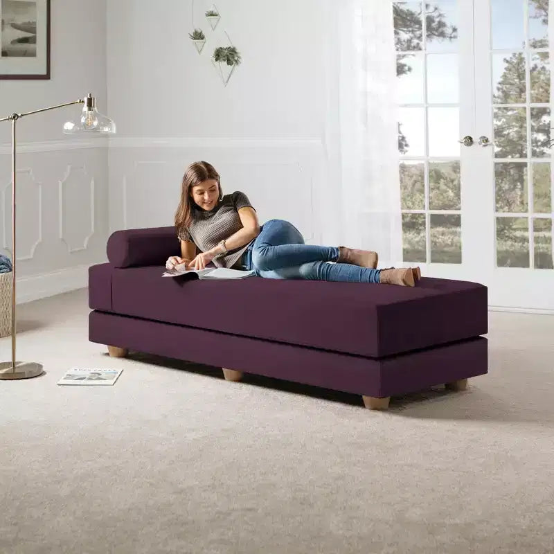Daybed / Fold-Out Queen-Size Sleeper - Microvelvet