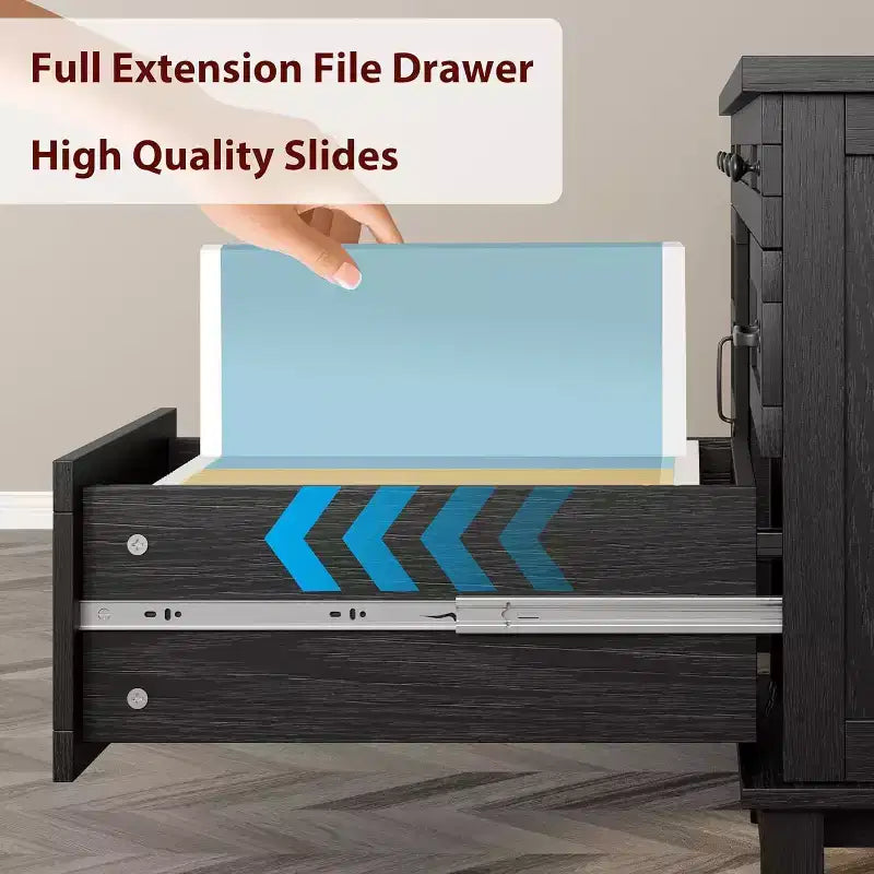 60 Executive Desk with Drawers, Home Office Desk with Charging Station, Wooden Computer Writing Desk for Study, Conference Table for Living Room