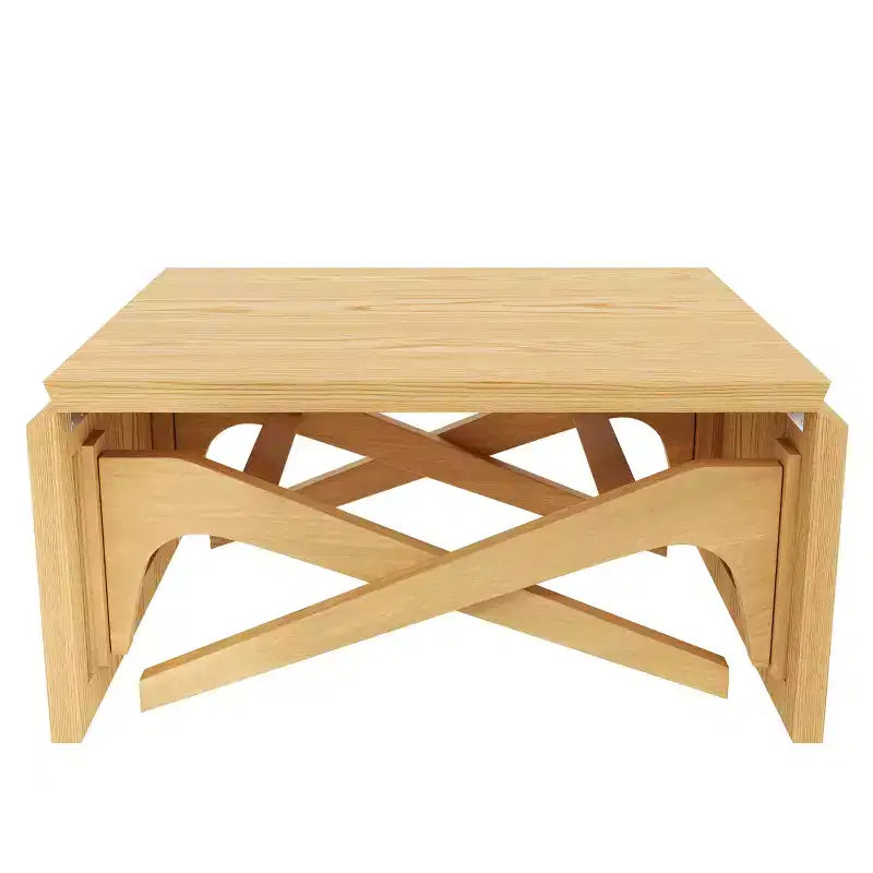 2 in 1 Coffee Table, Expandable Dining Table, Adjustable Height Table for Home & Office, Space Saving - ModernLuxe