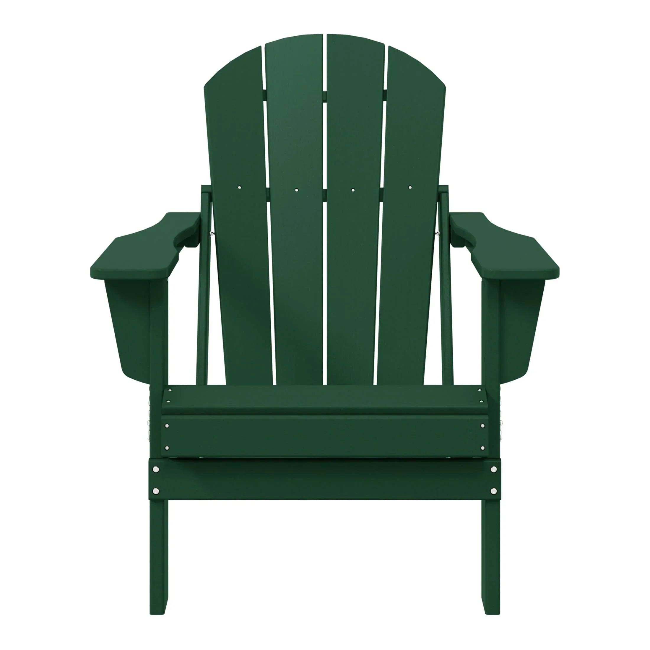 Polytrends Laguna Fade Resistant All Weather Outdoor Patio Folding Adirondack Chair