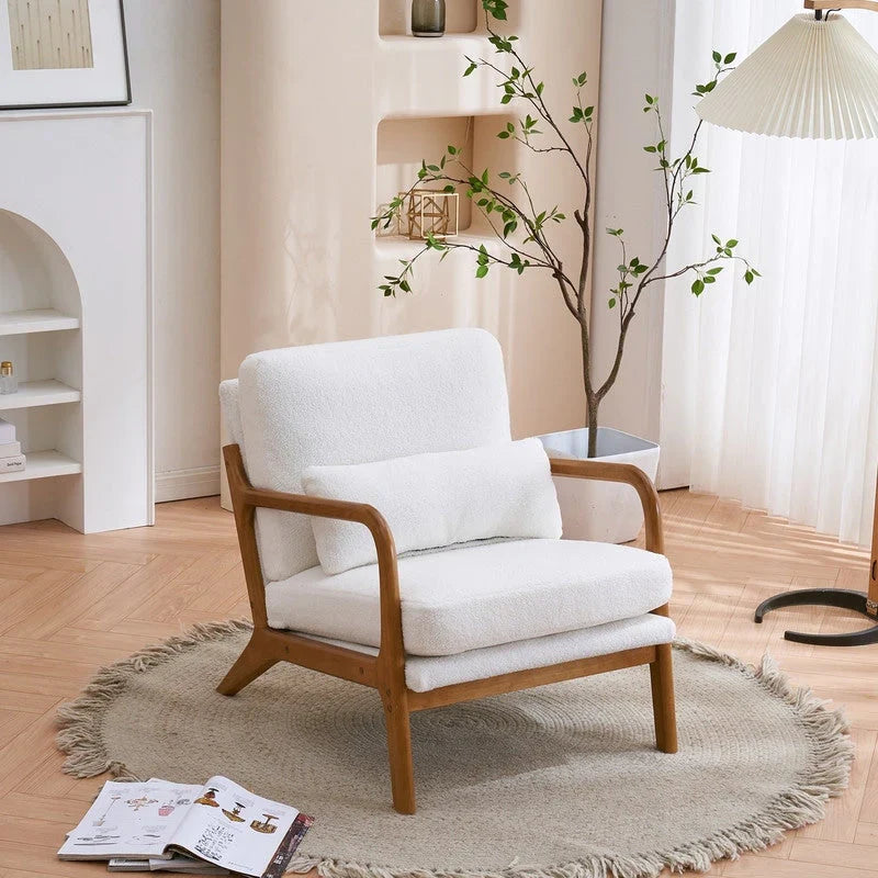 Fauteuil d'appoint rembourré Mid-Century Modern