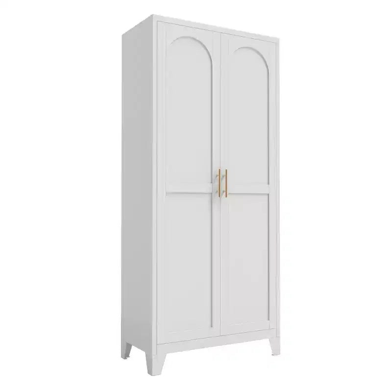 Homy Casa 4-Door Storage Cabinet with Cane Panels and Adjustable Shelves for Living Room, Dining Room, or Entryway, Black and Natural