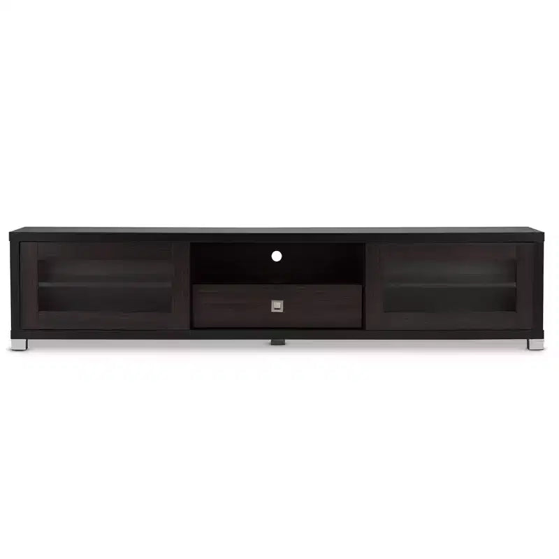 Beasley Cabinet TV Stand for TVs up to: Entertainment Center with Storage, Fits 70" TV - Baxton Studio