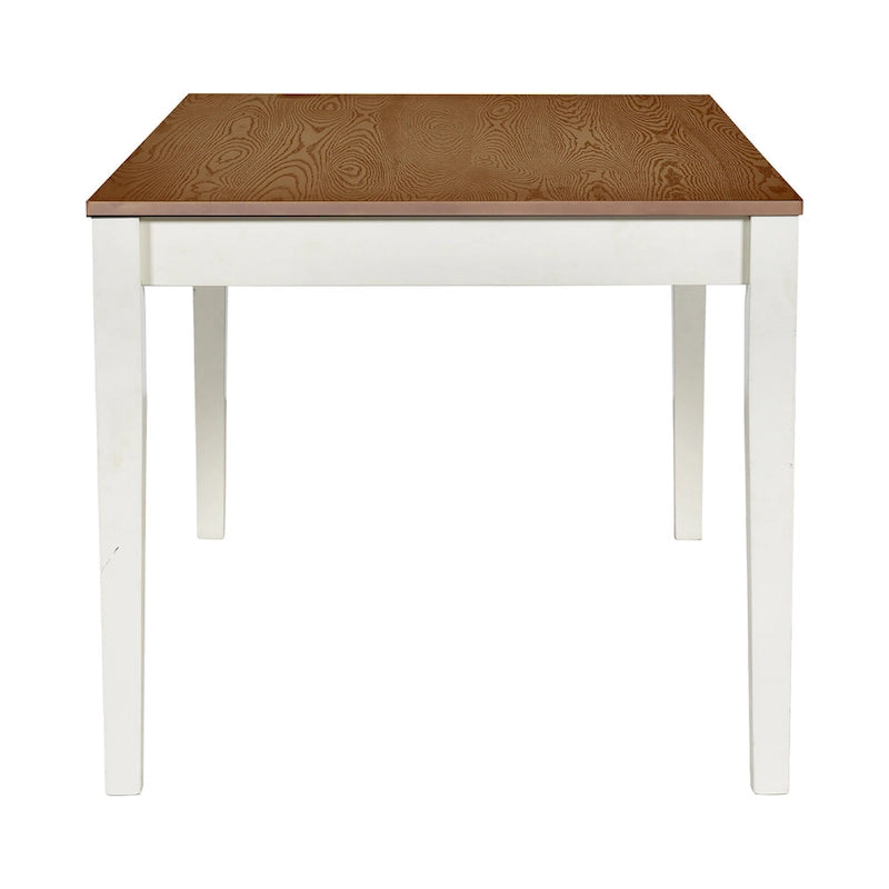 6-Piece Wooden Dining Table Set with 4 Chairs & Bench, Table with Drawer