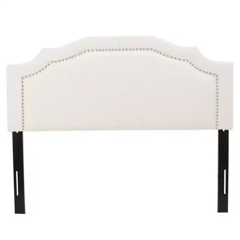 Contemporary Fabric Upholstered Beveled Full/Queen Headboard