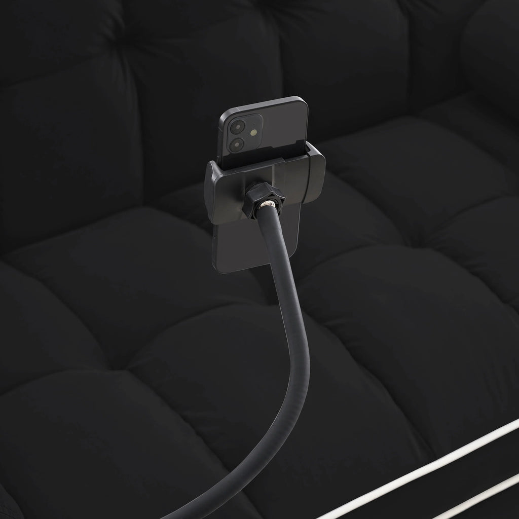 Velvet Convertible 55'' 2-Seater Sleeper Sofa with Pull-Out Bed, Adjustable Recline, Side Pockets, and Phone Holder