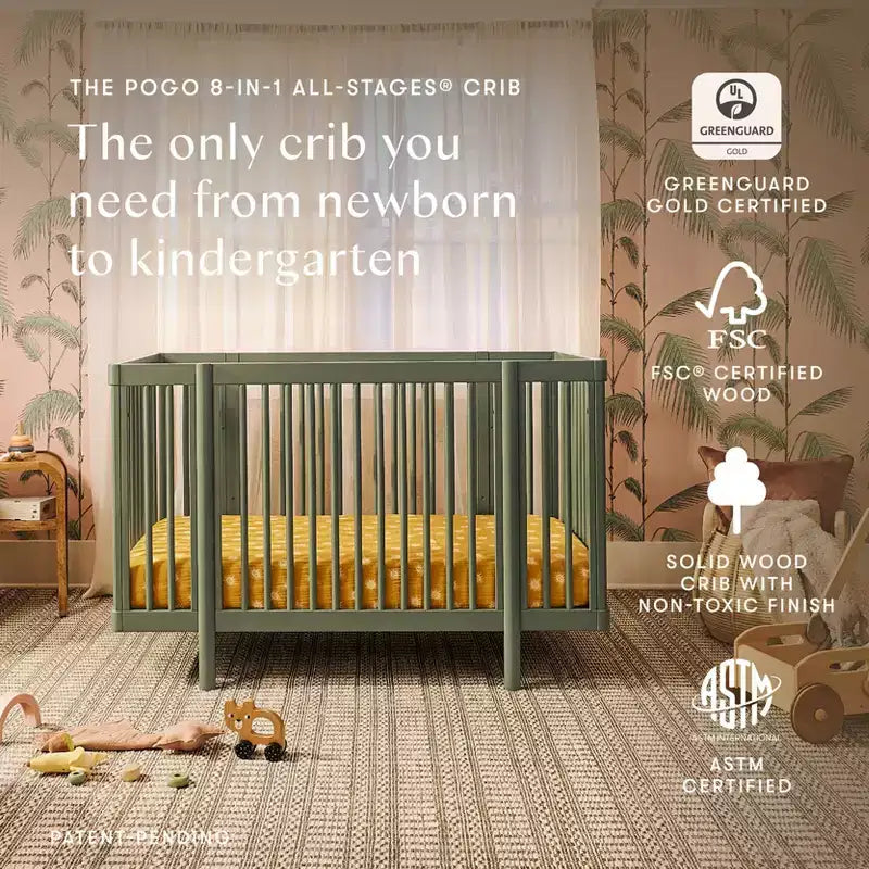 Babyletto Pogo 8-in-1 Convertible Crib with All-Stages Conversion Kits