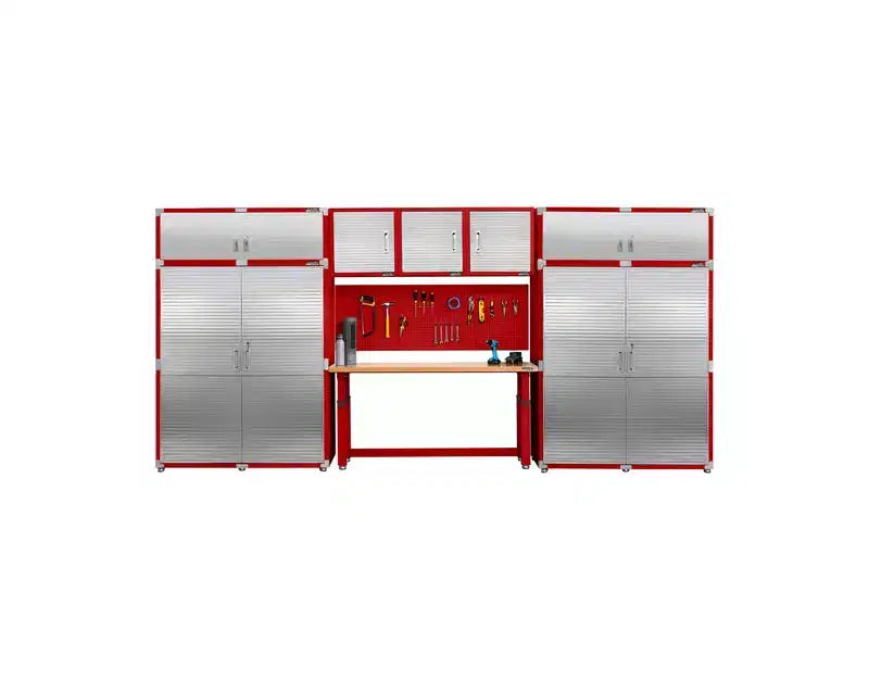 Seville Classics UltraHD 2-Piece Extra-Wide Storage Cabinet Set, 60 x 24