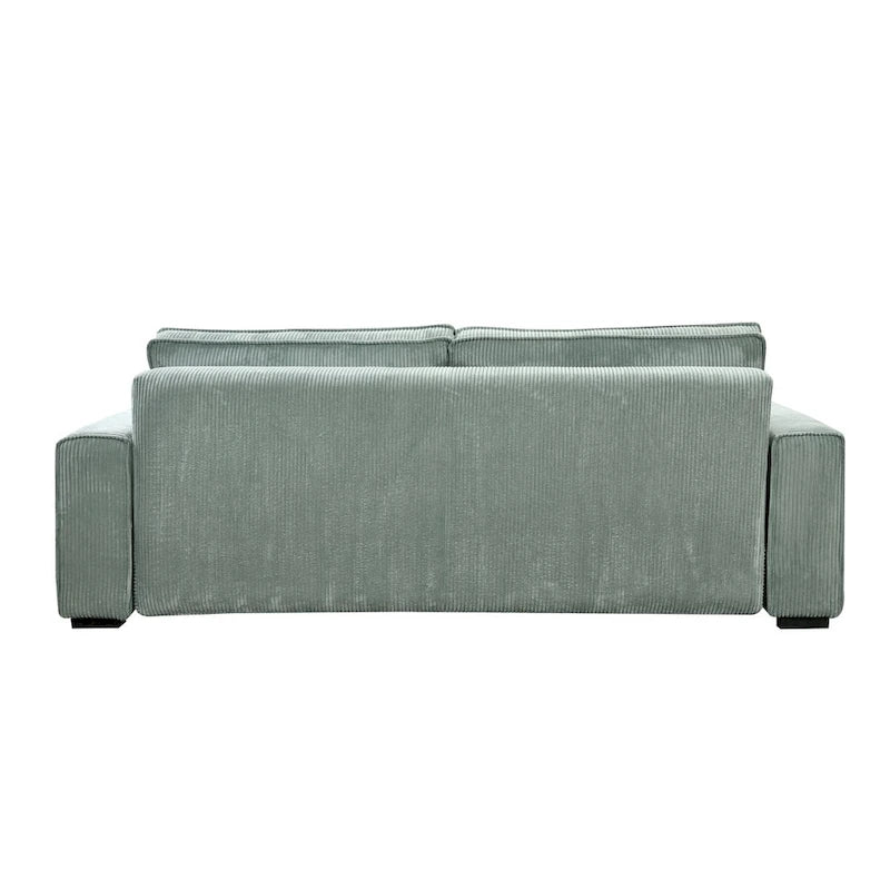 Roomfitters Large Sofa Bed with Storage, Modern 3 Seater Couch Furniture, Upholstered Back Sofa for Small Spaces