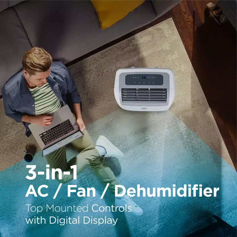 Climatiseur portable BLACK+DECKER avec télécommande
