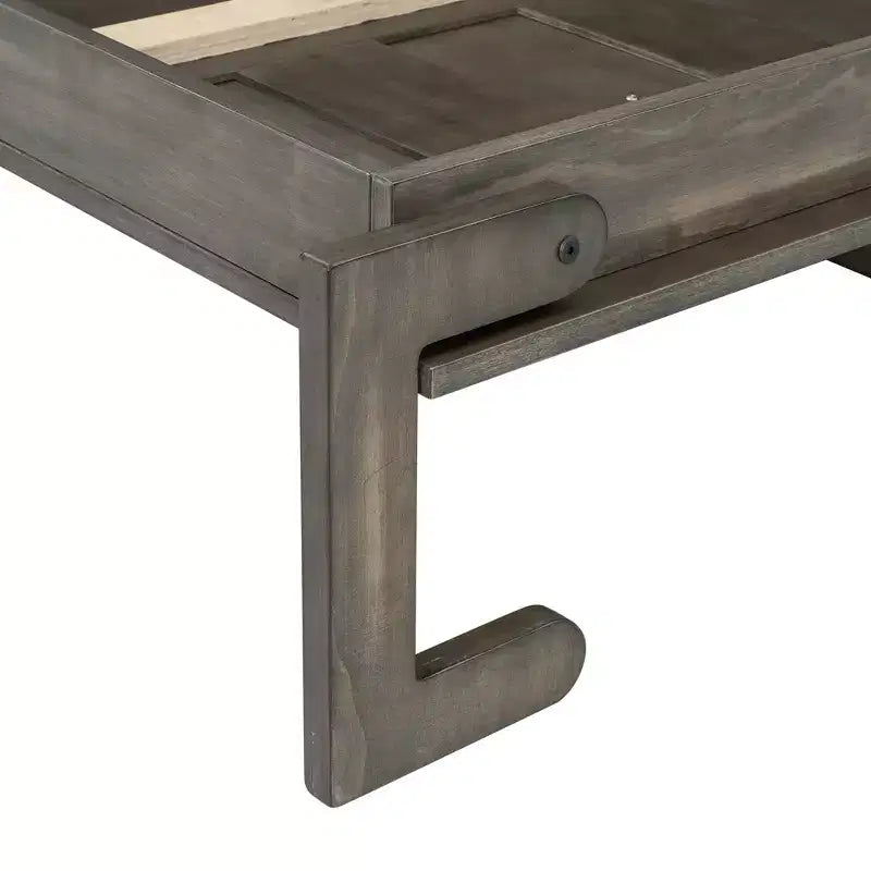 Twin Size Murphy Bed with LED Light, can be Folded into a Cabinet, Hidden Wall Bed Cabinet for Guest Room