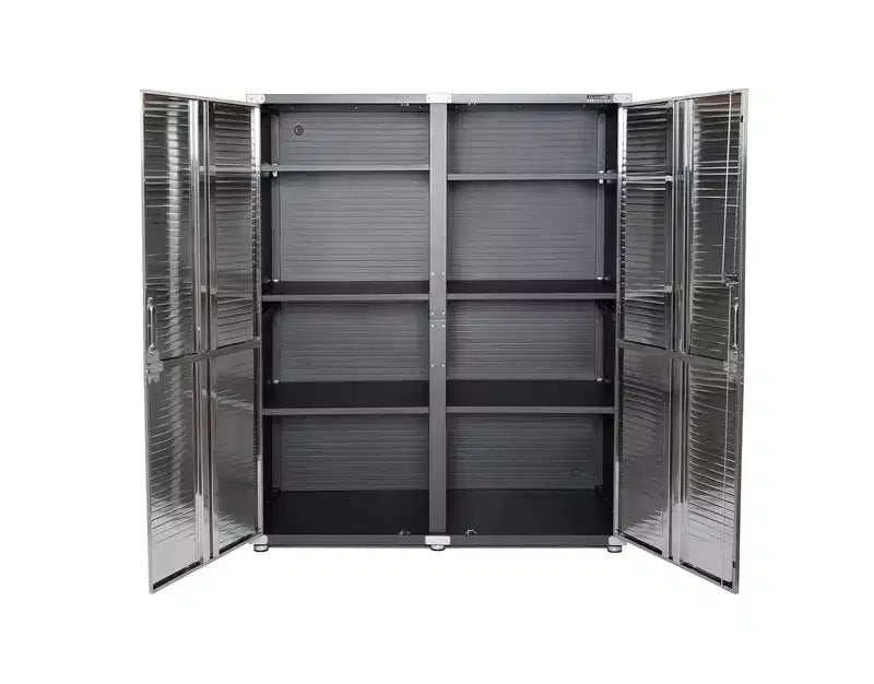 Seville Classics UltraHD 2-Piece Extra-Wide Storage Cabinet Set, 60 x 24