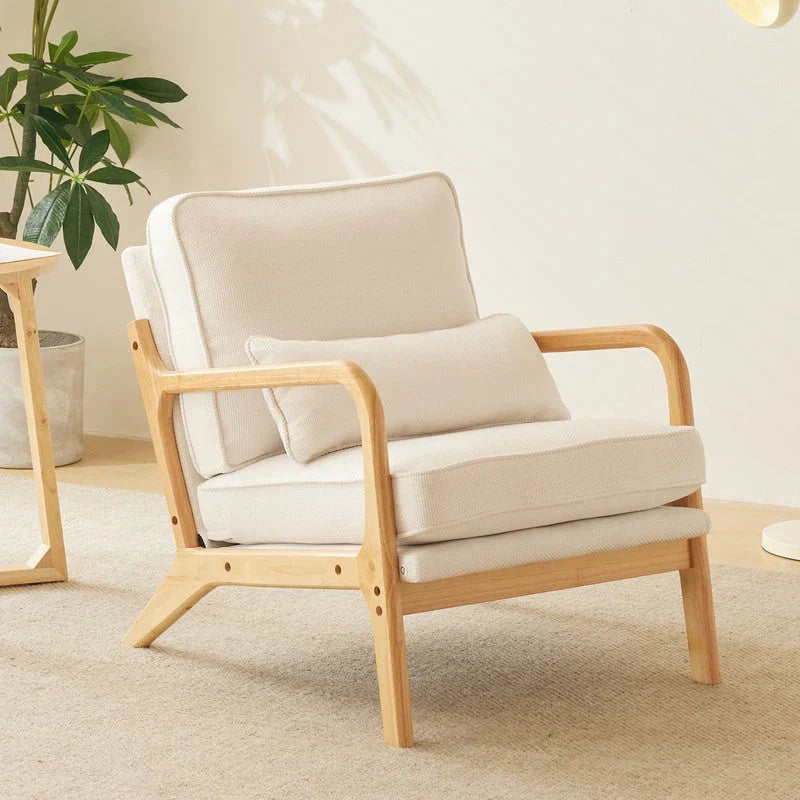 Fauteuil d'appoint rembourré Mid-Century Modern