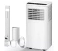 8,000 BTU Portable AC, 3-in-1 Unit with 4 Modes, Timer, LED Display, Remote & Install Kit, for Bedroom/Living Room/Office, White.