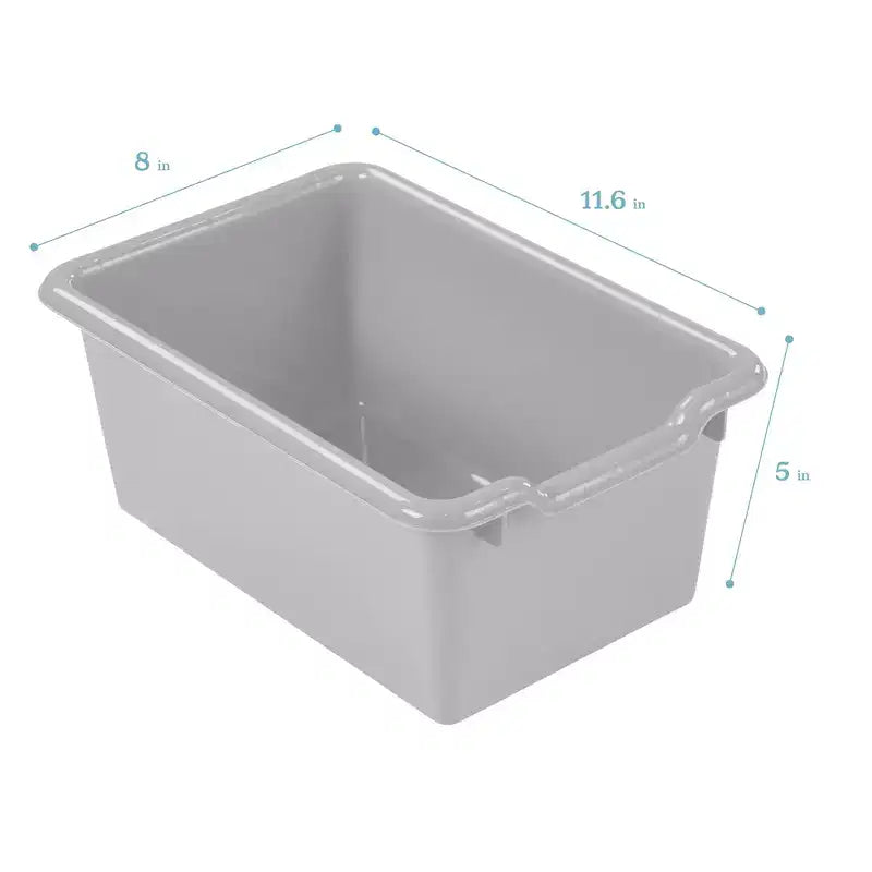 Cubby Mobile Tray Cabinet and 15 Scoop Front Bins, 3x4, Kids Furniture