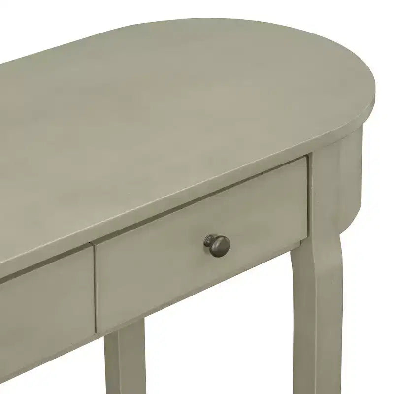 Whisen Rustic Console Table Entryway Table Side Table with Fluted Drawer Front