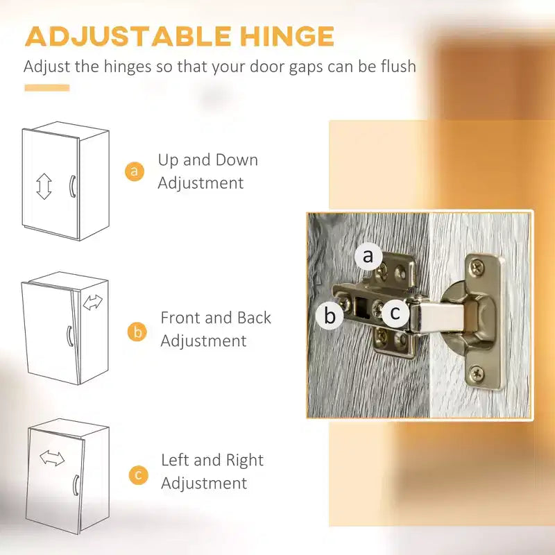 HOMCOM Buffet de cuisine 161 cm avec vaisselier, armoire de rangement avec 4 étagères, tiroirs, portes vitrées, comptoir ouvert pour micro-ondes
