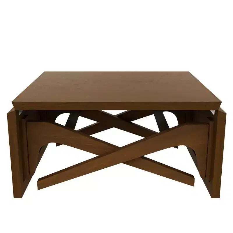 2 in 1 Coffee Table, Expandable Dining Table, Adjustable Height Table for Home & Office, Space Saving - ModernLuxe