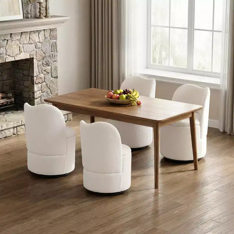 Swivel Vanity Chair with Storage, Upholstered Round Makeup Stool with Back, Soft Padded Barrel Accent Armchair for Bedroom & Living Room