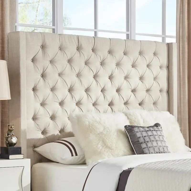 Naples Button-tufted Wingback Headboard only by iNSPIRE Q Artisan