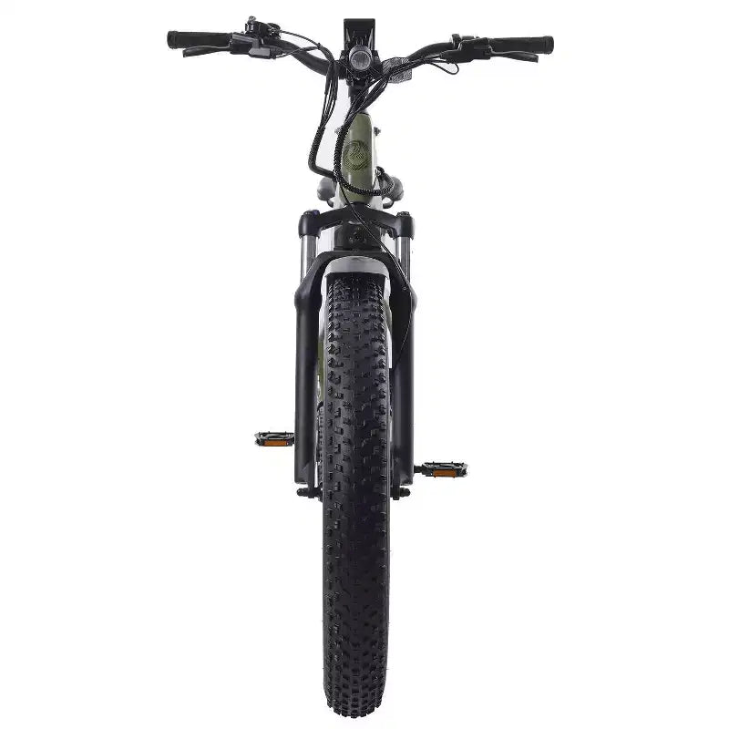 GOTRAX Adult Fat Tire 26 Step Through Electric Hybrid Bike - Green