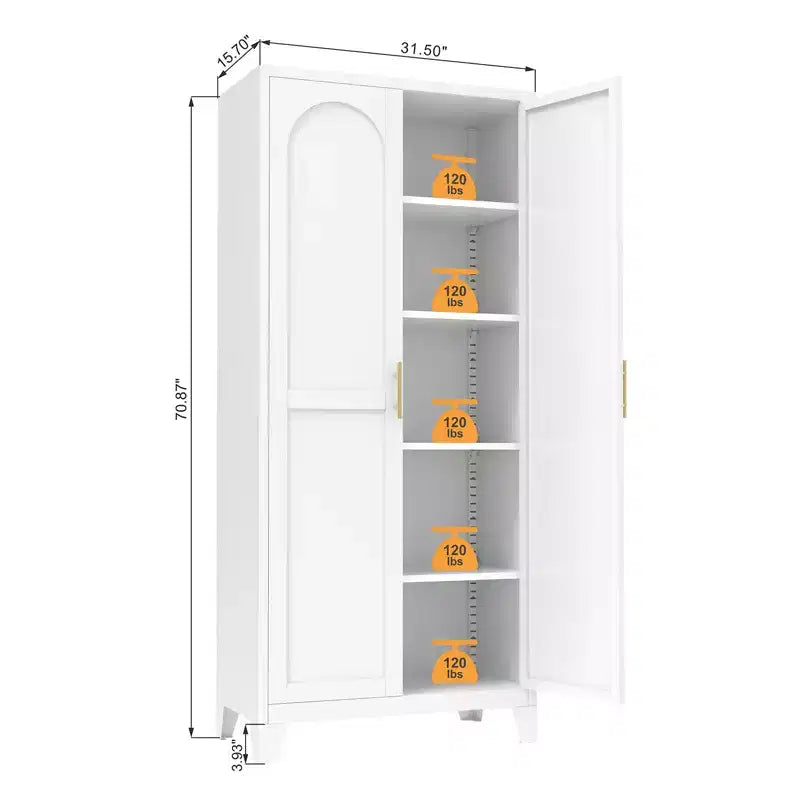 Homy Casa 4-Door Storage Cabinet with Cane Panels and Adjustable Shelves for Living Room, Dining Room, or Entryway, Black and Natural