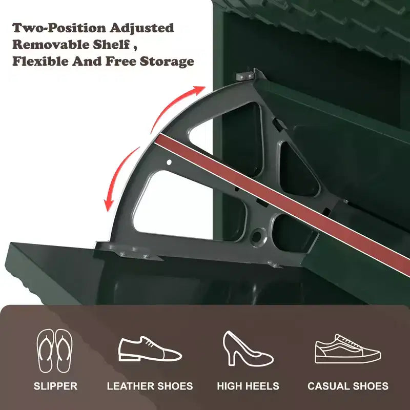 CLIHOME 24 Pair Entryway Shoe Storage Organizer Cabinet Flip Drawers Closet Shoe Rack Shelf Organizer