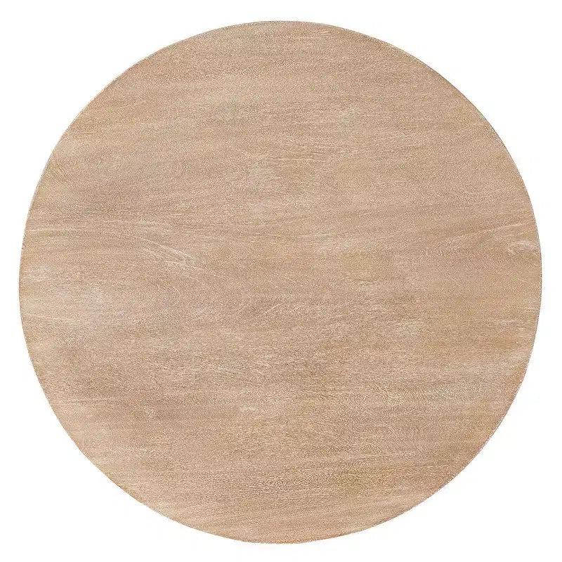 Royal Hampton 32 Inch Round Top Coffee Table with Open Sled Base