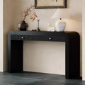 Whisen Rustic Console Table Entryway Table Side Table with Fluted Drawer Front
