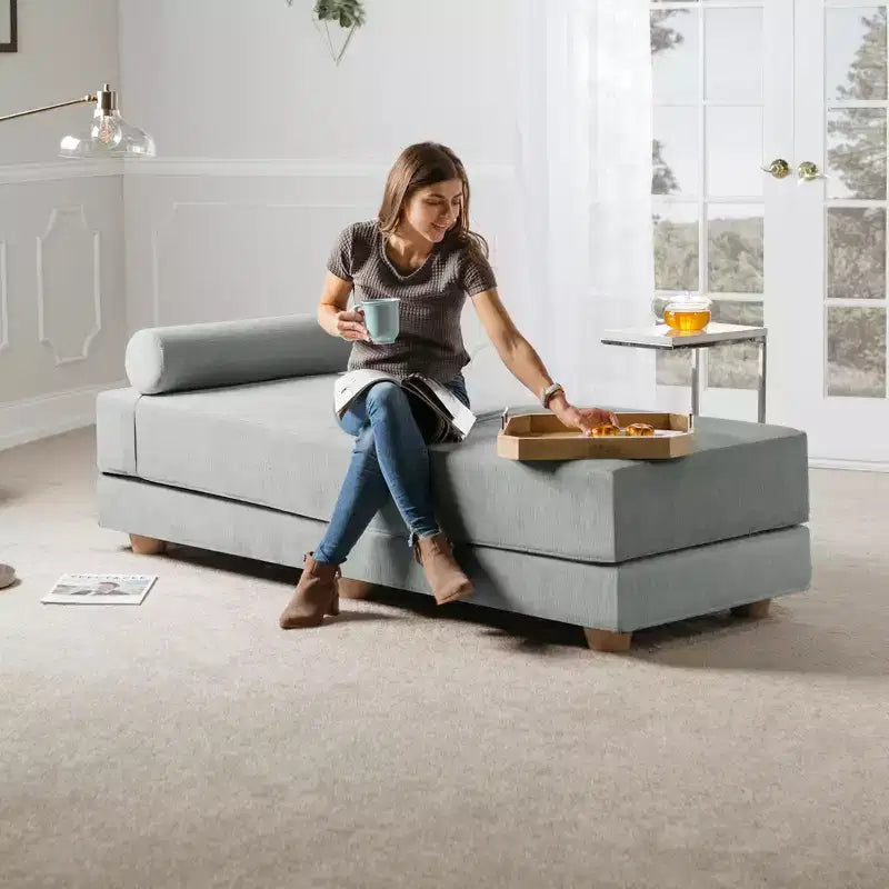Daybed / Fold-Out Queen-Size Sleeper - Microvelvet