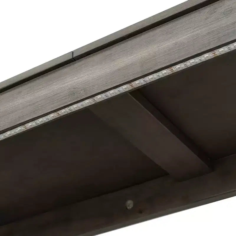 Twin Size Murphy Bed with LED Light, can be Folded into a Cabinet, Hidden Wall Bed Cabinet for Guest Room