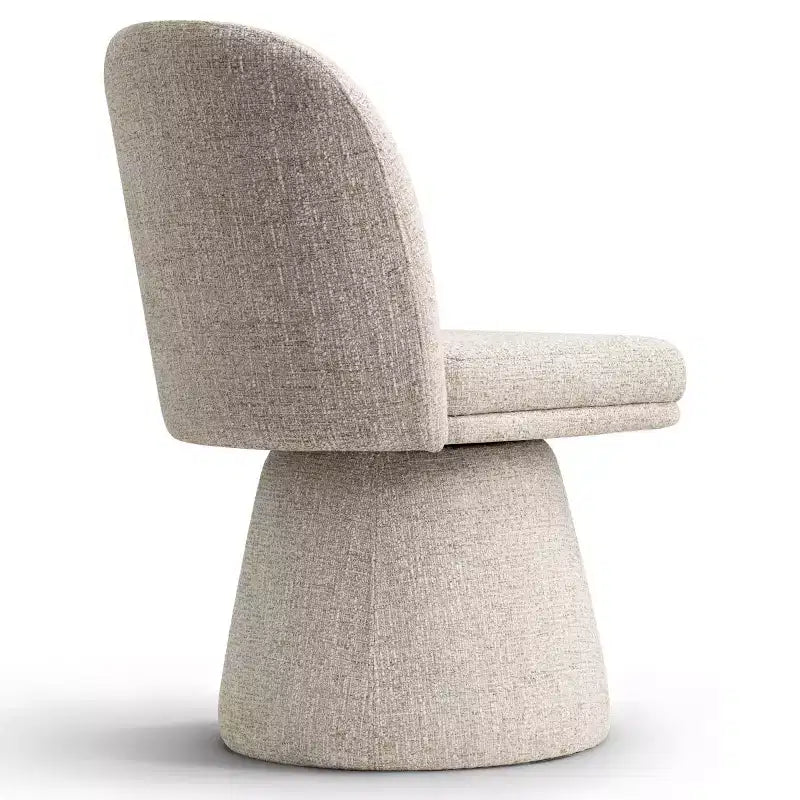 Set of 6 Modern 360 Swivel Armless Dining Chairs with Pedestal-style Base, Elegant Accent Chairs for Kitchen, Dining Room, or Office-Panipeachy