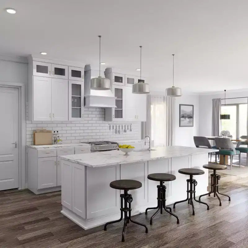 HOMLUX Easy-DIY Shaker White Ready to Assemble Wall Blind Kitchen Cabinet