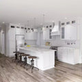 HOMLUX Easy-DIY Shaker White Ready to Assemble Wall Blind Kitchen Cabinet