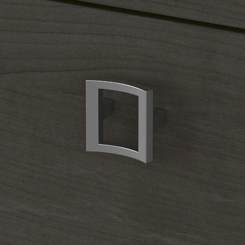 Bureau d'angle Echo avec huche et tiroirs