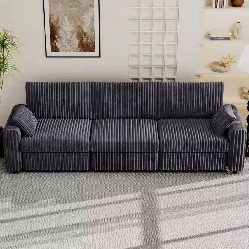 Dyonery Modular Corduroy Sectional Sofa with Washable Covers