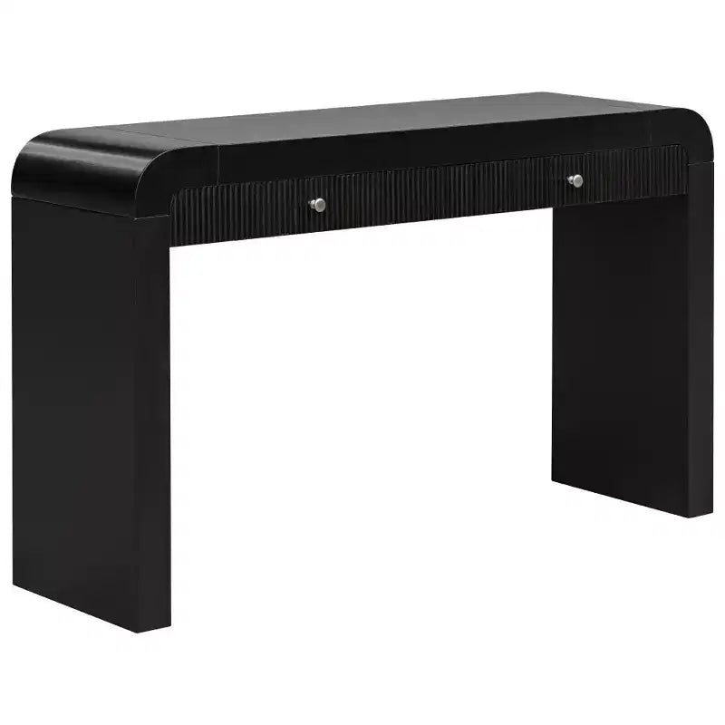 Whisen Rustic Console Table Entryway Table Side Table with Fluted Drawer Front