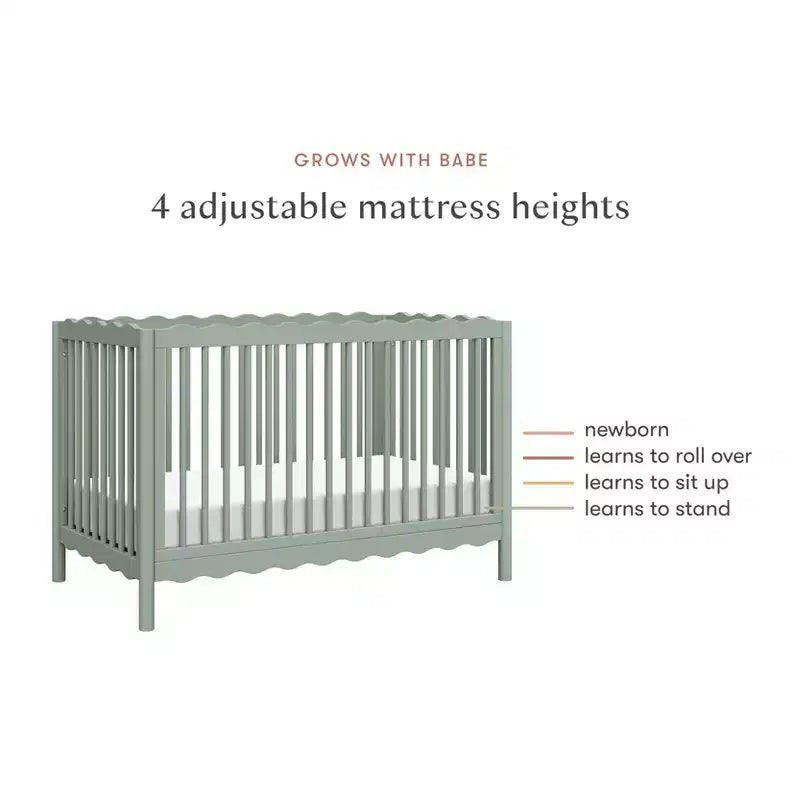 Babyletto Swell 4-in-1 Convertible Crib with Toddler Bed Conversion Kit