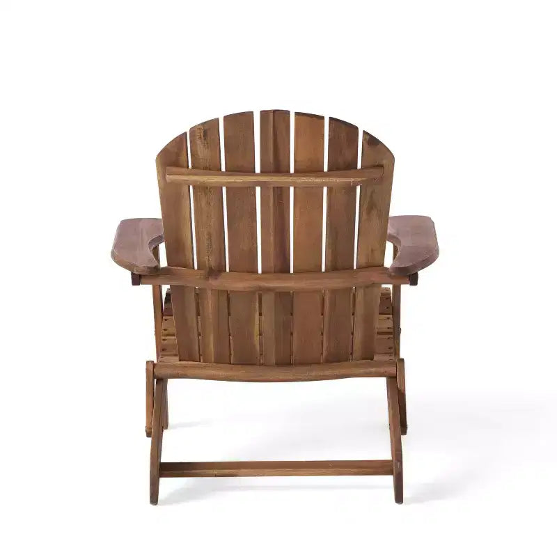 Hanlee Set of 2 Folding Wood Adirondack Chair - Christopher Knight Home