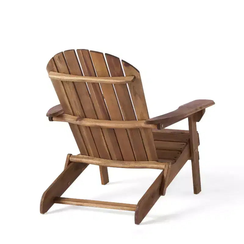 Hanlee Set of 2 Folding Wood Adirondack Chair - Christopher Knight Home