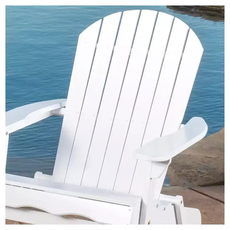 Hanlee Set of 2 Folding Wood Adirondack Chair - Christopher Knight Home