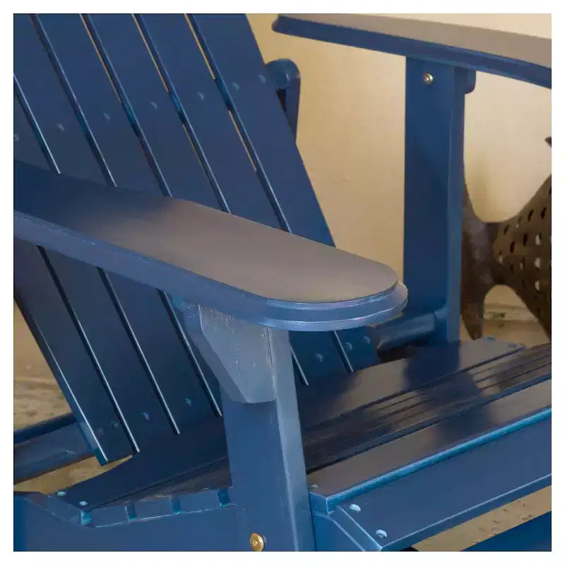 Hanlee Set of 2 Folding Wood Adirondack Chair - Christopher Knight Home