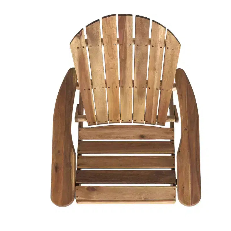 Hanlee Set of 2 Folding Wood Adirondack Chair - Christopher Knight Home