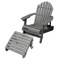 Hamilton Folding & Reclining Adirondack Chair with Folding Adirondack Ottoman - Highwood
