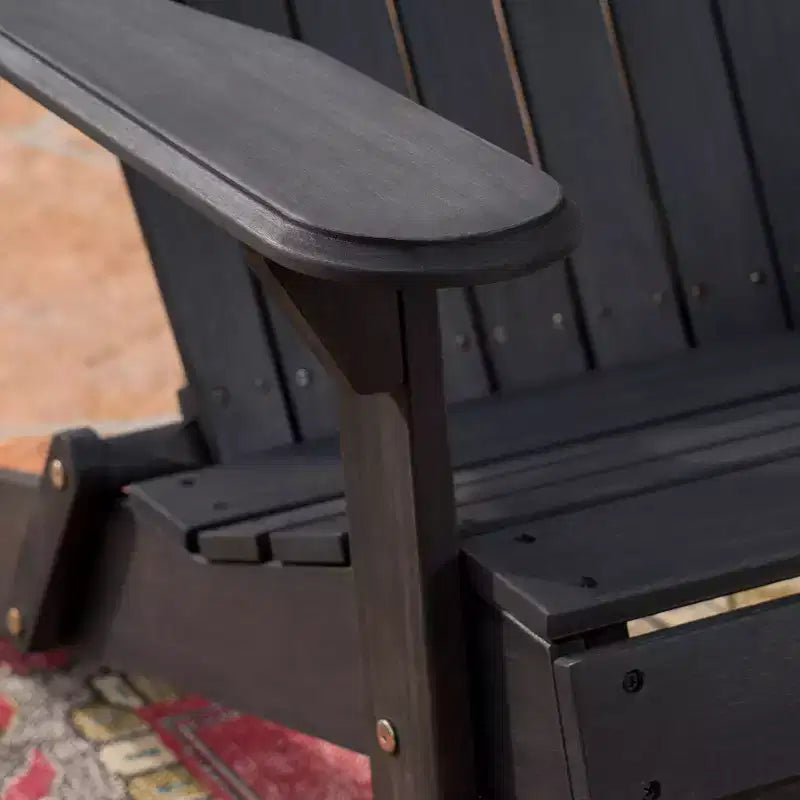 Malibu Acacia Wood Patio Adirondack Loveseat - Christopher Knight Home