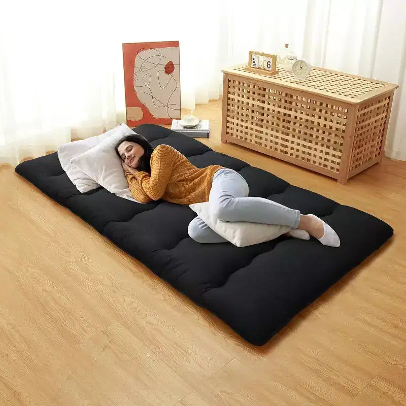 Japanese Futon Mattress, Foldable Floor Sleeping Pad, Tatami Mat for Home, Camping Mattress