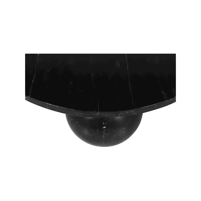 Round Marble Coffee Table with Sphere Legs, Multicolor, Seats 4鈥?