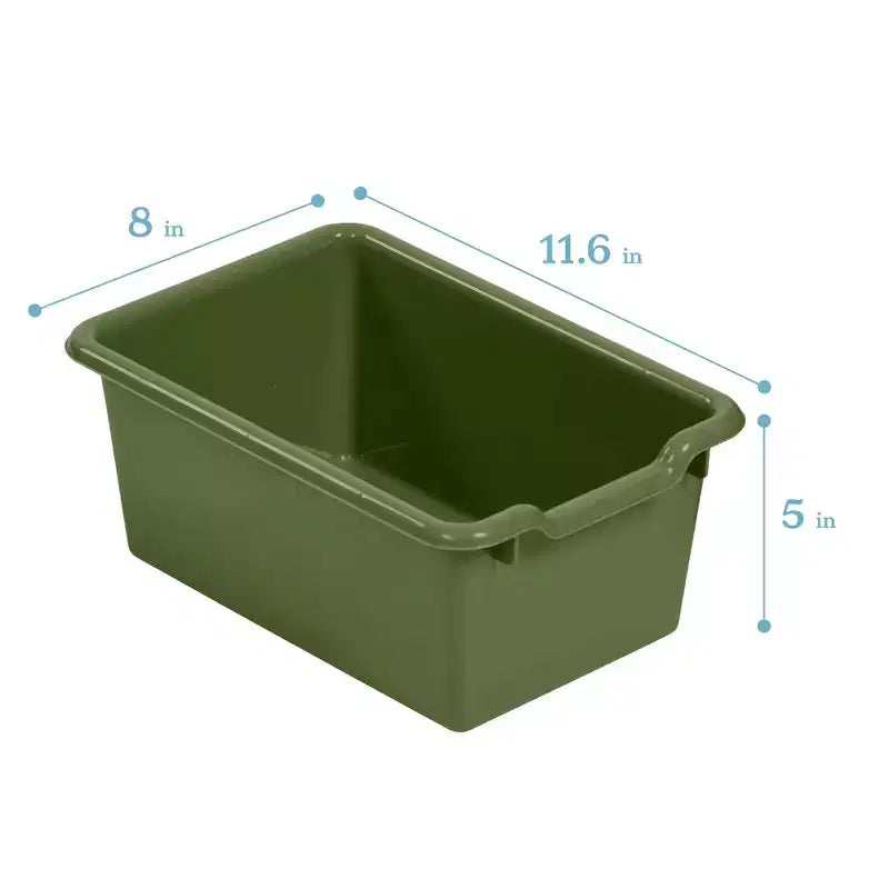 Cubby Mobile Tray Cabinet and 15 Scoop Front Bins, 3x4, Kids Furniture